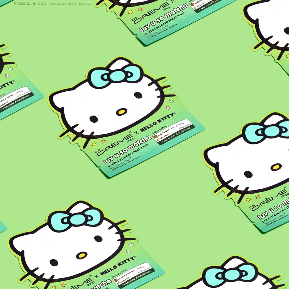 Hello Kitty Luv U So Matcha Printed Essence Sheet Mask