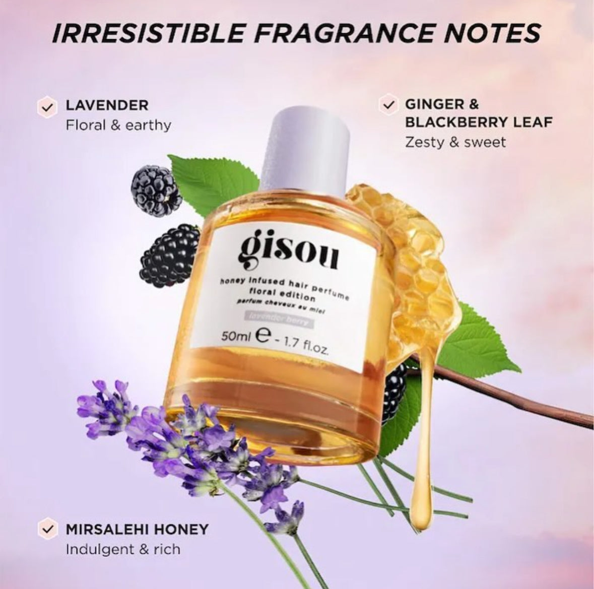 The Honey Infused Lavender Berry Hair Perfume 🍯💜🍇