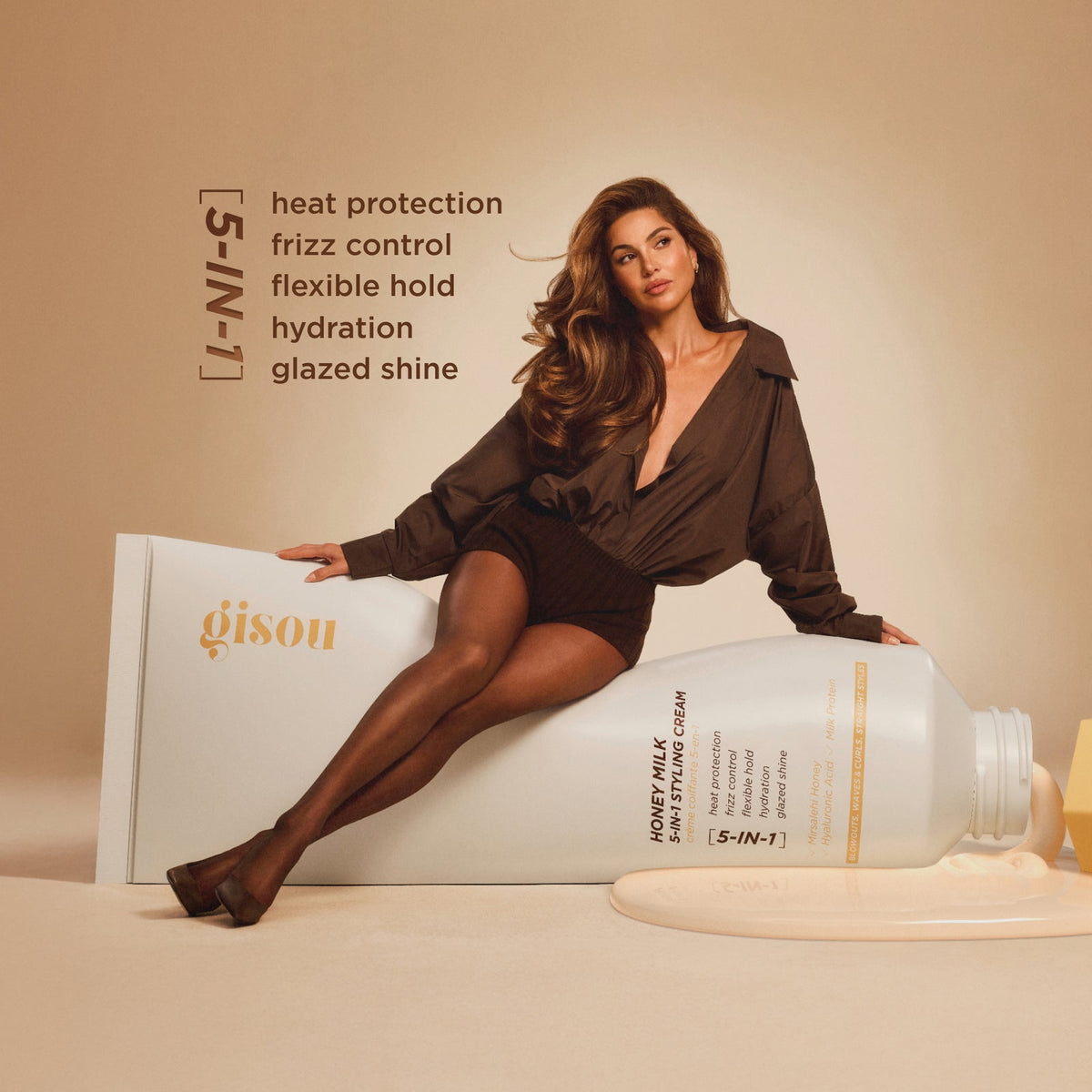 Gisou Honey Milk 5-in-1 Styling Cream