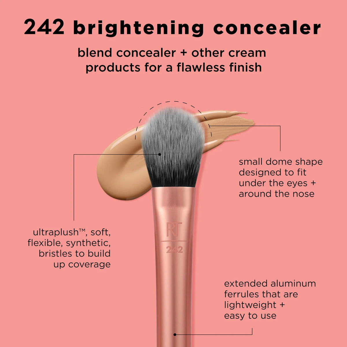 Brightening Concealer Makeup Brush - Brocha de Corrector